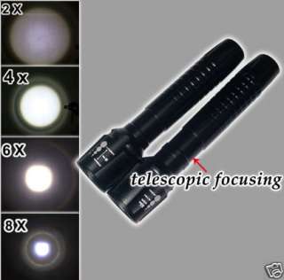 Adjustable Zoom Focas CREE500 LM Flashlight Camping 3W  