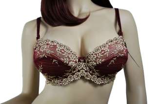 Wacaol Embrace Lace Bra Style 65191 Tawny Port Red Wheat Color 542 
