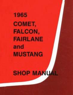 MERCURY 1965 COUGAR, Comet, Caliente Shop Manual 65  