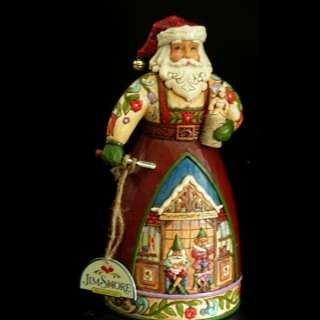 NIB 4025490 Jim Shore Seasonal Santa Carving Toy Shop  