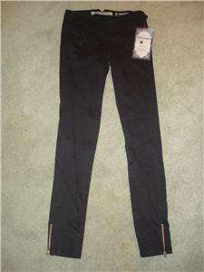 NWT Vanilla Star Black Skinny Zipper Leg Pants Jeans Womens Juniors 