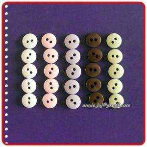 100 Wholesale Embellishment Mini buttons Set 7mm S207  