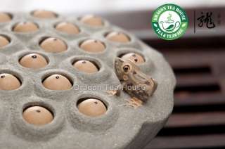 Frog on Lotus Seed Pod * Zisha Clay Desk Ornament  