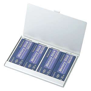 Sanwa Supply Aluminum Memory Stick (MS) Memory Case 4969887310793 