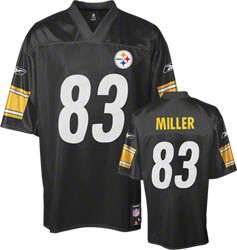 Heath Miller Youth Black Reebok NFL Pittsburgh Steelers Jersey 