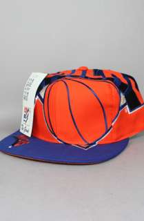 Vintage Deadstock New York Knicks Snapback HatMonster LogoOrangeBlue 