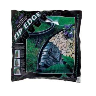   Edge 20 ft. Recycled Plastic Landscape Lawn Edging with Sod Pins Black