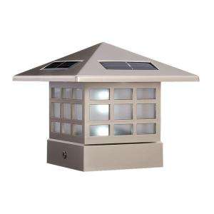 Bungalow 4 in. x 4 in. Stainless Steel Solar Post Cap 453397 at The 