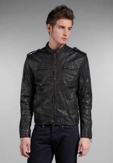 EVER Oblow Lambskin Moto Jacket in Black  