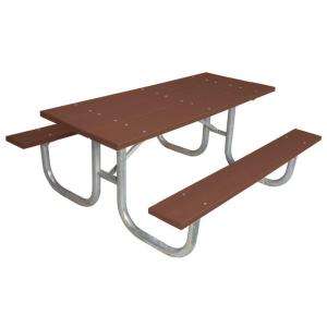 Ultra Play Commercial Park 6 ft. Recycled Plastic Table  Portable and 