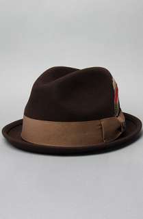 Brixton The Gain Fedora in Coffee Felt  Karmaloop   Global 