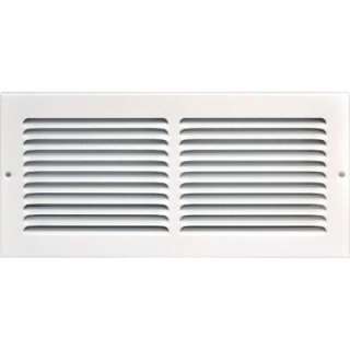    GRILLE14 in. x 6 in. White Return Air Vent Grille with Fixed Blades