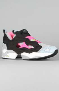Reebok The Pump Fury Sneaker in Black White and Neon Pink  Karmaloop 