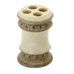 India Ink Brunswick Toothbrush Holder in Faux Marble and Weathered 