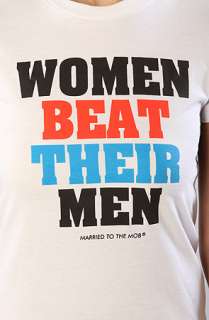 Married to the Mob The Men Beaters Tee in White  Karmaloop 