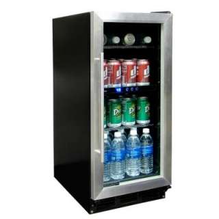Vinotemp 32 Bottle Beverage Cooler, Black & Stainless VT 32BCSB at The 