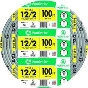 Southwire 100 ft. 12 2 UF B W/G Cable 13055923 
