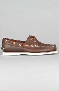 Timberland The Classic 2Eye Boat Shoe in Dark Brown Smooth  Karmaloop 