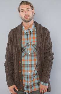 WeSC The Ewan Cardigan in Dark Brown Melange  Karmaloop   Global 