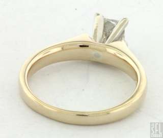EGL PLATINUM/14K GOLD 0.72CT PRINCESS CUT DIAMOND WEDDING RING $3,700 