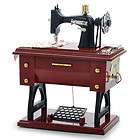 NEW Antique Vintage Mini Sewing Machine Style Mechanical Music Box 
