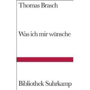   Bibliothek Suhrkamp)  Thomas Brasch, Thomas Wild Bücher