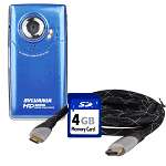 Sylvania HD1Z 720p HD Pocket Video Digital Camera/Camcorder Geek Kit 