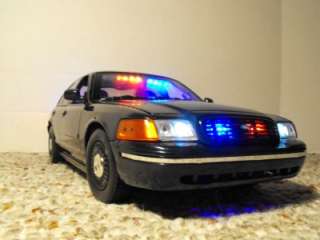18 Undercover Dark Blue Police Car Lights Custom FCV Slicktop  
