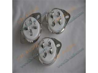 4pc 4pin Ceramic vacuum tube socket Silver Pin 300B 2A3  