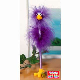 This is a bid for a Purple Crown Ostrich Ball Pen with Feather 