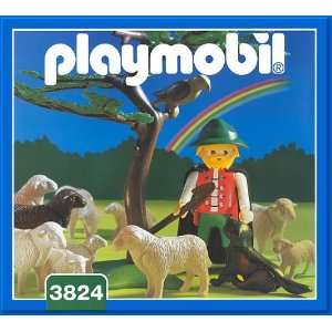 Playmobil 3824 Schäfer mit 10 Schafen, Hund usw.  