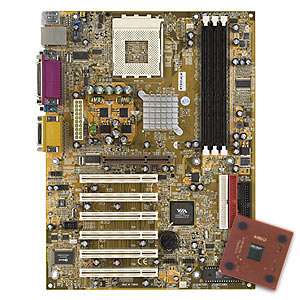 XFX KT400 ALH Socket A Motherboard with AMD XP 2400+ Processor at 