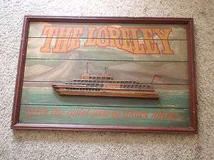 Vintage THE LORELEY Wooden Nautical Wall Decor GERMANY  