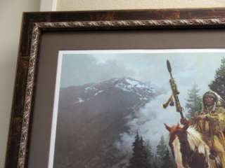 Chuck Ren WIND RIDER Native American art EXTREMELY RARE  