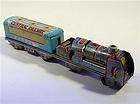 Vintage Tin Litho Friction Toy Train Locomotive Japan