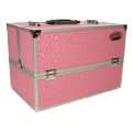 Beautify   Professioneller Beauty Koffer aus Aluminium, Pink