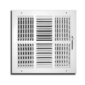 TruAire 12 in. x 12 in. 4 Way Wall/Ceiling Register H104M 12X12 at The 