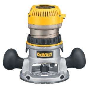 DEWALT 2 1/4 HP EVS Fixed Base Router with Soft Start DW618 at The 