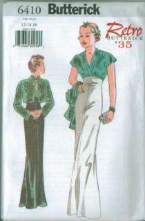 Butterick Vintage Retro Misses Size 12 14 16 Sewing Pattern OOP  