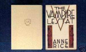 ANNE RICE THE VAMPIRE LESTAT SIGNED FIRST EDITION  