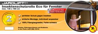 JAROLIFT Insektenschutzrollo Eco für Fenster 130x160cm 4250558202814 