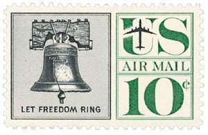 1960 10c Liberty Bell Scott C57 Mint F/VF NH  