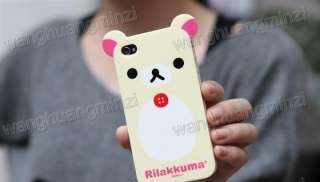 2x Relax Rilakkuma Bear Cute Case Cover Skin iPhone 4  