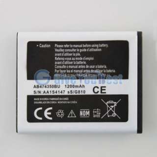   New 1200mAh AB474350BU Battery For T Mobile Samsung Highlight SGH T749
