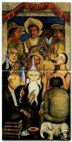 Diego Rivera Mexican Art Ceramic 2 Tile Set The Learned  
