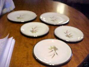 Set of 5 Lady Diana Grace China Bavaria Plates  