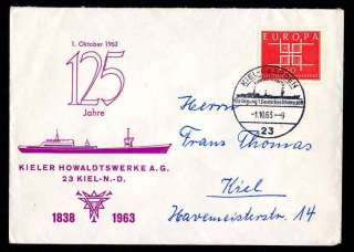 125 Jahre Kieler Howaldtswerke A.G. 1838 1963  