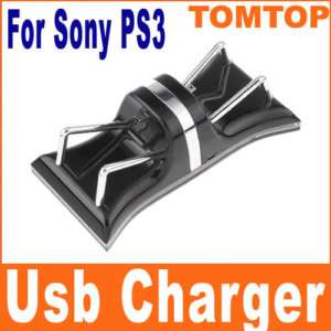 Dual Controller Charge Charger Docking Stand For PS3  