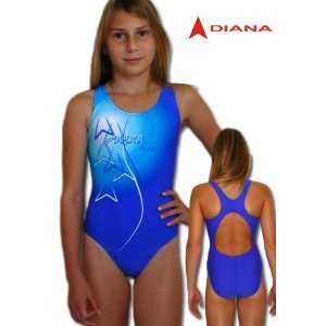Badeanzug Mädchen Diana S038  Sport & Freizeit