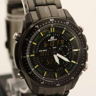 Casio Edifice Chronograph Black Watch EFA132BK 1AV NEW  